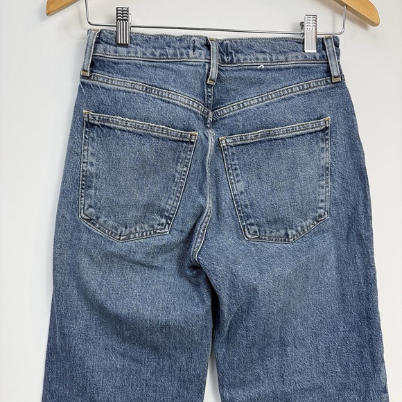 AGOLDE Harper Crop Jeans 25 High Rise Straight Leg Denim $198 - Picture 3 of 13
